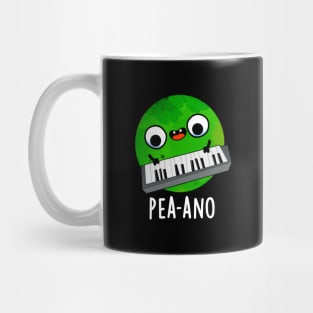 Pea-ano Funny Music Veggie Pea Pun Mug